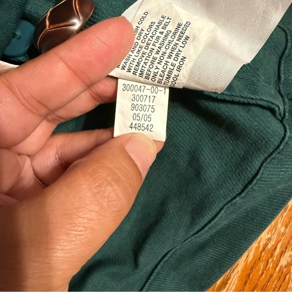 Vintage GAP Faux Fur Collar Belted Utility Style Coat in Green Sz L Y2K Outdoor - Picture 10 of 16